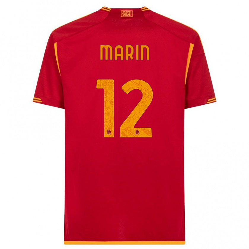 Kandiny Enfant Maillot Renato Marin #12 Rouge Tenues Domicile 2023/24 T-Shirt