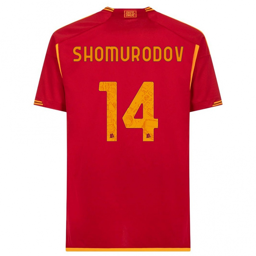 Kandiny Enfant Maillot Eldor Shomurodov #14 Rouge Tenues Domicile 2023/24 T-Shirt