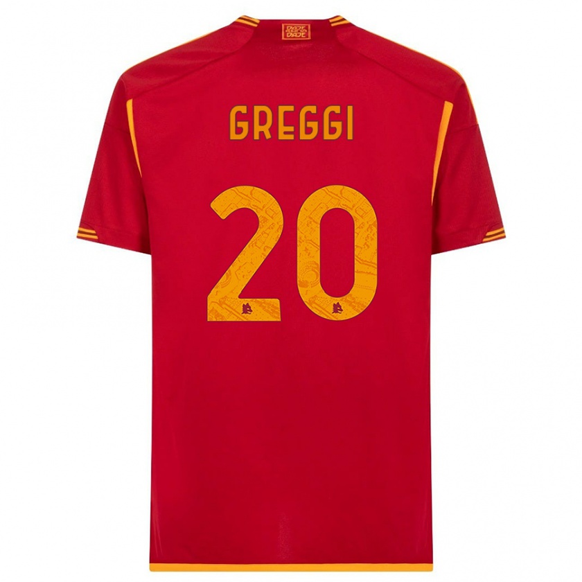Kandiny Enfant Maillot Giada Greggi #20 Rouge Tenues Domicile 2023/24 T-Shirt