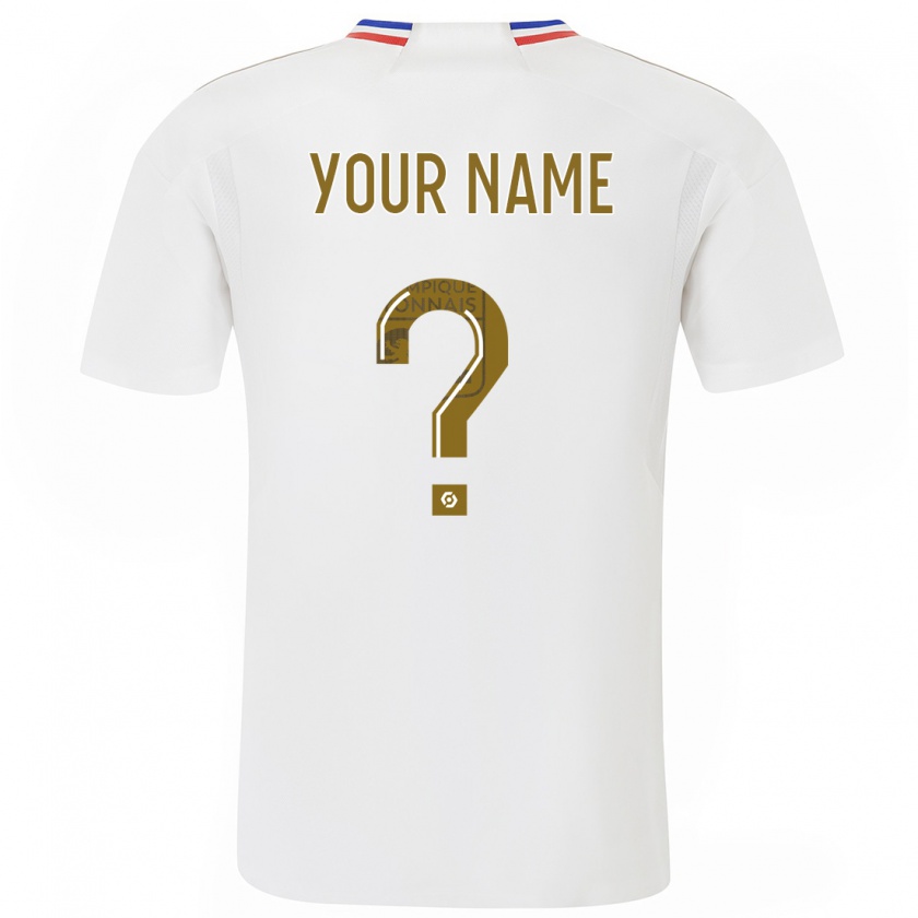 Kandiny Enfant Maillot Votre Nom #0 Blanc Tenues Domicile 2023/24 T-Shirt