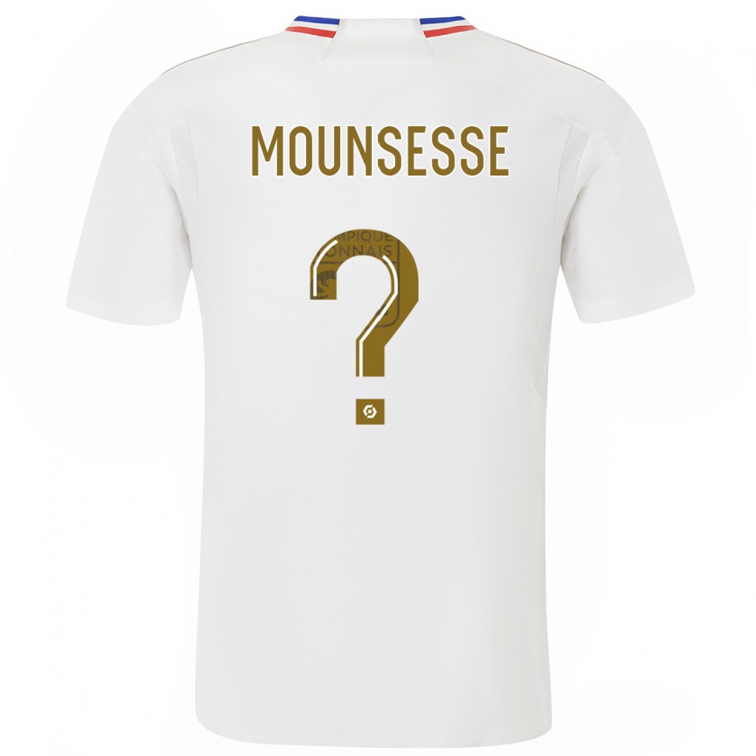 Kandiny Enfant Maillot Jérémy Mounsesse #0 Blanc Tenues Domicile 2023/24 T-Shirt