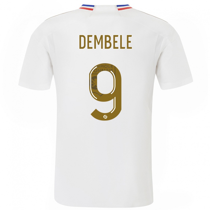 Kandiny Enfant Maillot Moussa Dembele #9 Blanc Tenues Domicile 2023/24 T-Shirt