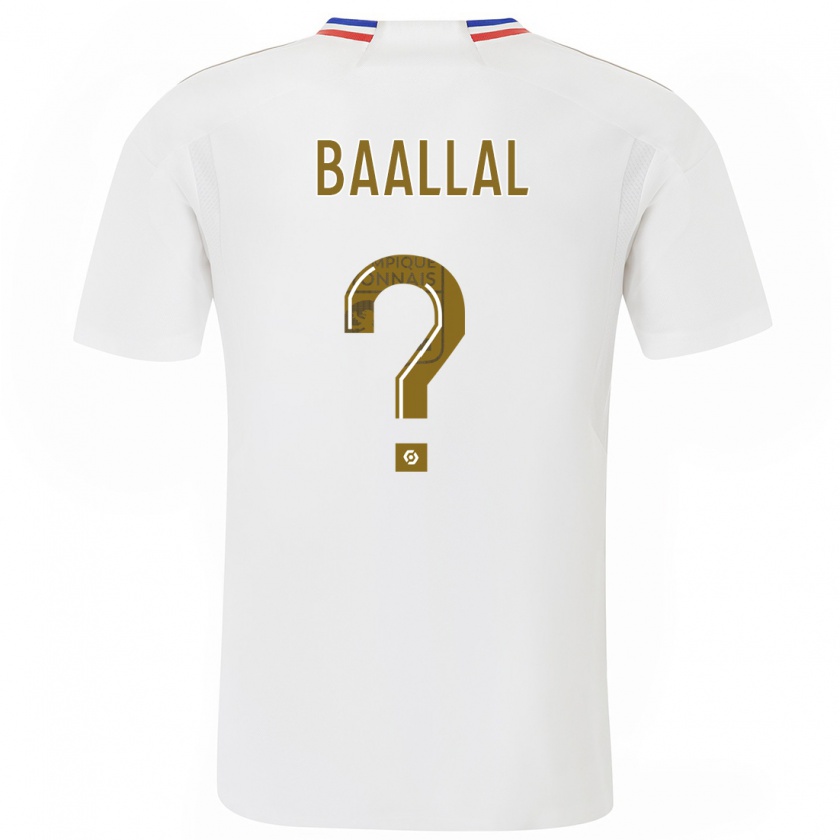 Kandiny Enfant Maillot Abdellah Baallal #0 Blanc Tenues Domicile 2023/24 T-Shirt