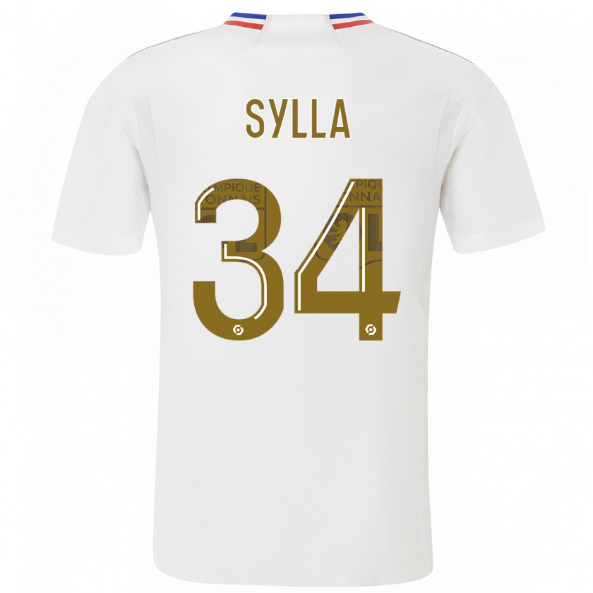 Kandiny Enfant Maillot Kysha Sylla #34 Blanc Tenues Domicile 2023/24 T-Shirt