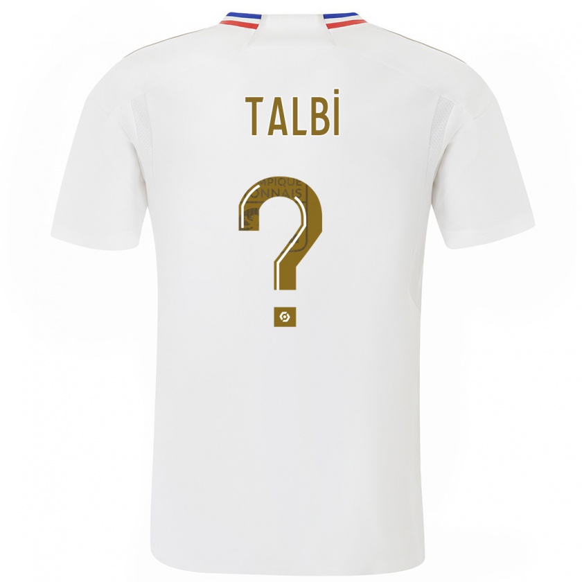 Kandiny Enfant Maillot Ryad Talbi #0 Blanc Tenues Domicile 2023/24 T-Shirt