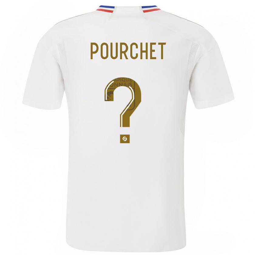 Kandiny Enfant Maillot Esteban Pourchet #0 Blanc Tenues Domicile 2023/24 T-Shirt