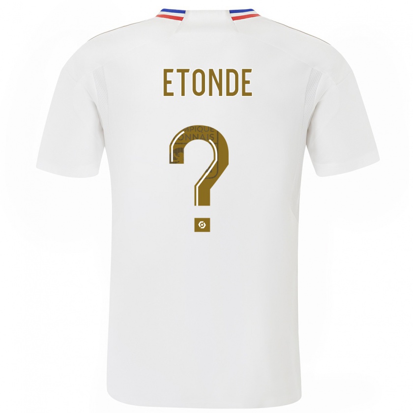 Kandiny Enfant Maillot Emeric Etonde #0 Blanc Tenues Domicile 2023/24 T-Shirt
