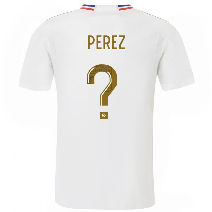 Kandiny Enfant Maillot Axel Perez #0 Blanc Tenues Domicile 2023/24 T-Shirt