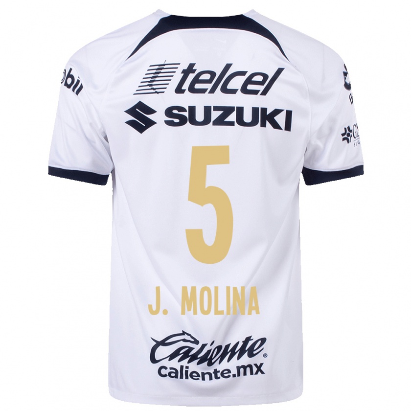Kandiny Enfant Maillot Jesús Molina #5 Blanc Tenues Domicile 2023/24 T-Shirt