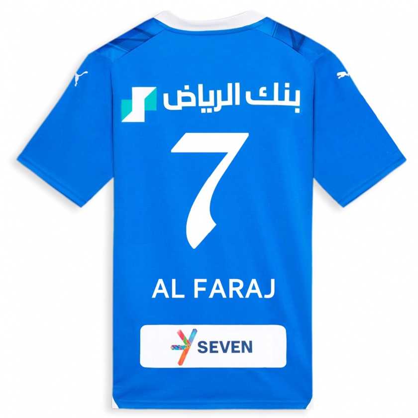 Kandiny Enfant Maillot Salman Al-Faraj #7 Bleu Tenues Domicile 2023/24 T-Shirt