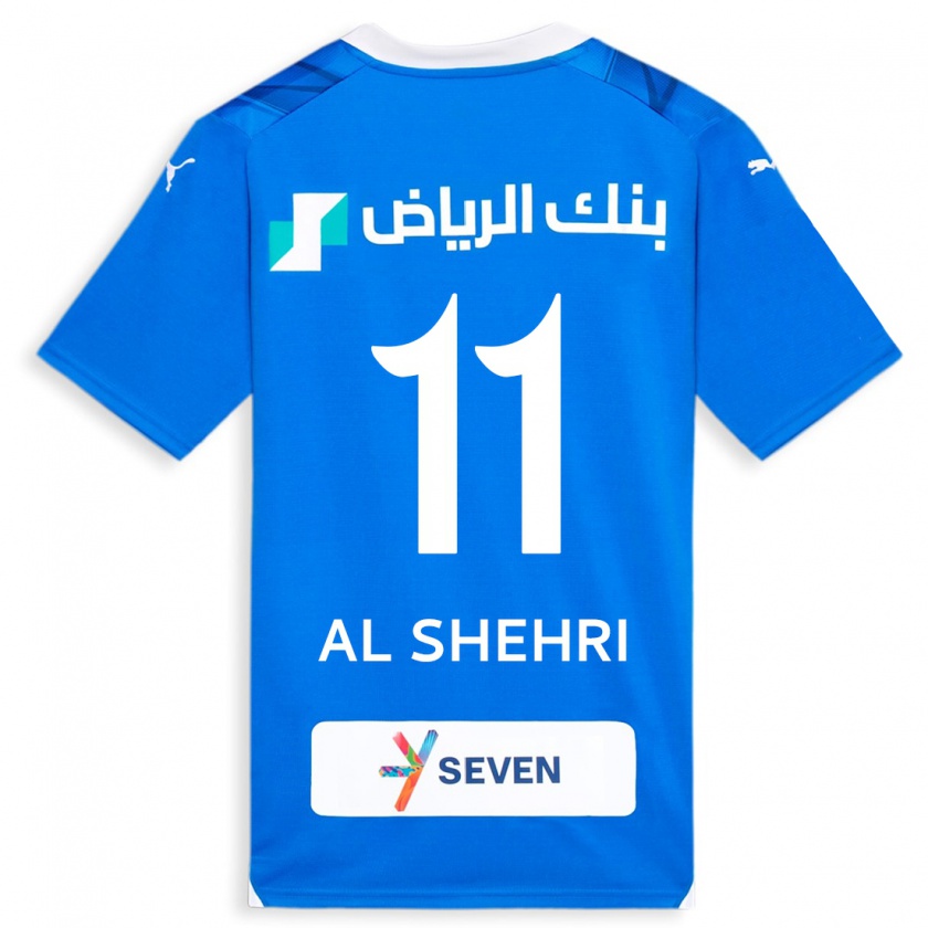 Kandiny Enfant Maillot Saleh Al-Shehri #11 Bleu Tenues Domicile 2023/24 T-Shirt