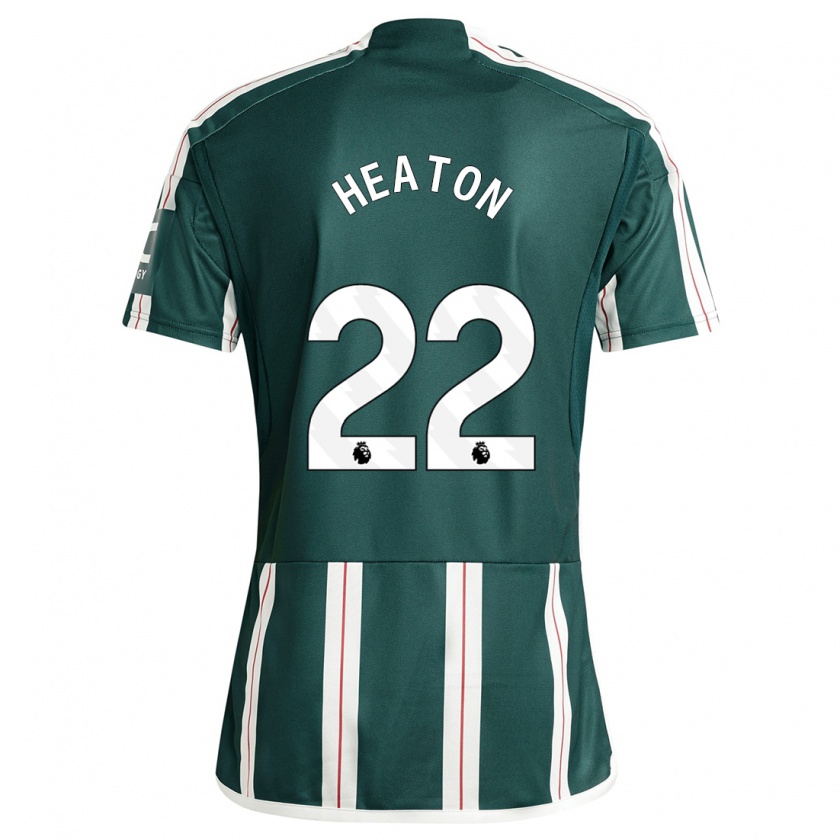 Kandiny Enfant Maillot Tom Heaton #22 Vert Foncé Tenues Extérieur 2023/24 T-Shirt