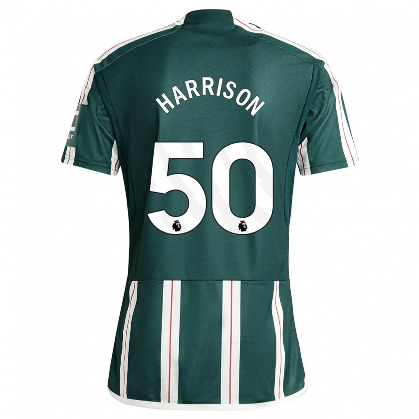 Kandiny Enfant Maillot Elyh Harrison #50 Vert Foncé Tenues Extérieur 2023/24 T-Shirt