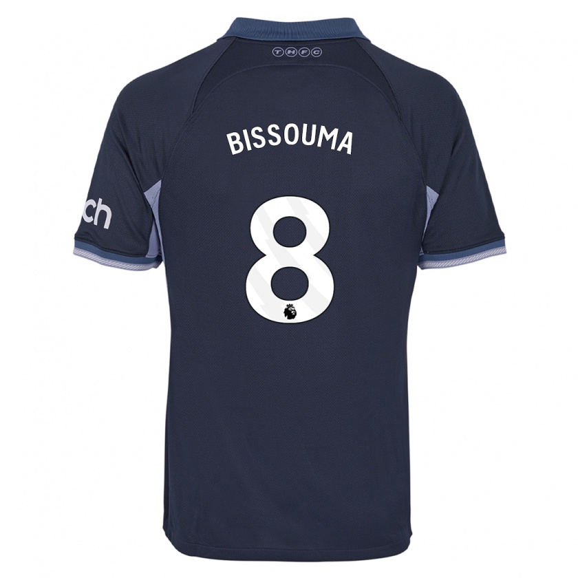 Kandiny Enfant Maillot Yves Bissouma #8 Bleu Foncé Tenues Extérieur 2023/24 T-Shirt