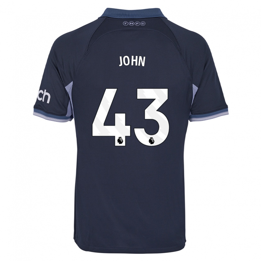 Kandiny Enfant Maillot Nile John #43 Bleu Foncé Tenues Extérieur 2023/24 T-Shirt