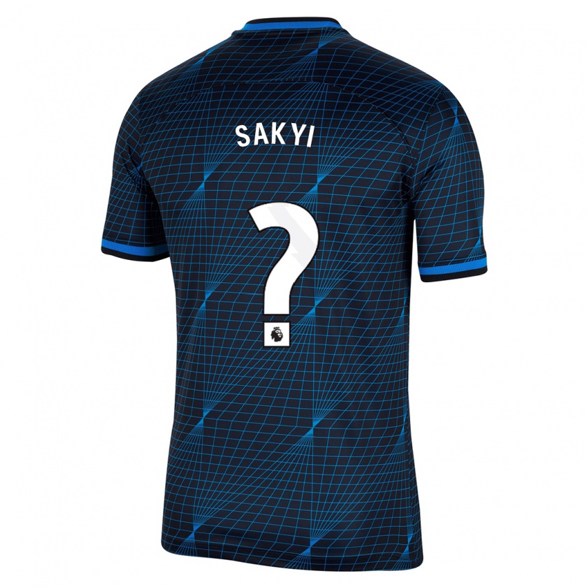 Kandiny Enfant Maillot Samuel Rak-Sakyi #0 Bleu Foncé Tenues Extérieur 2023/24 T-Shirt