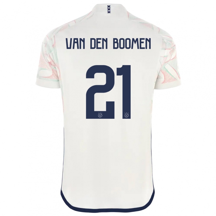 Kandiny Enfant Maillot Branco Van Den Boomen #21 Blanc Tenues Extérieur 2023/24 T-Shirt