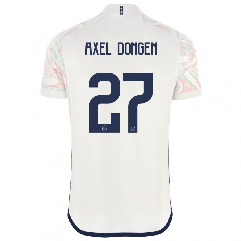 Kandiny Enfant Maillot Amourricho Van Axel Dongen #27 Blanc Tenues Extérieur 2023/24 T-Shirt