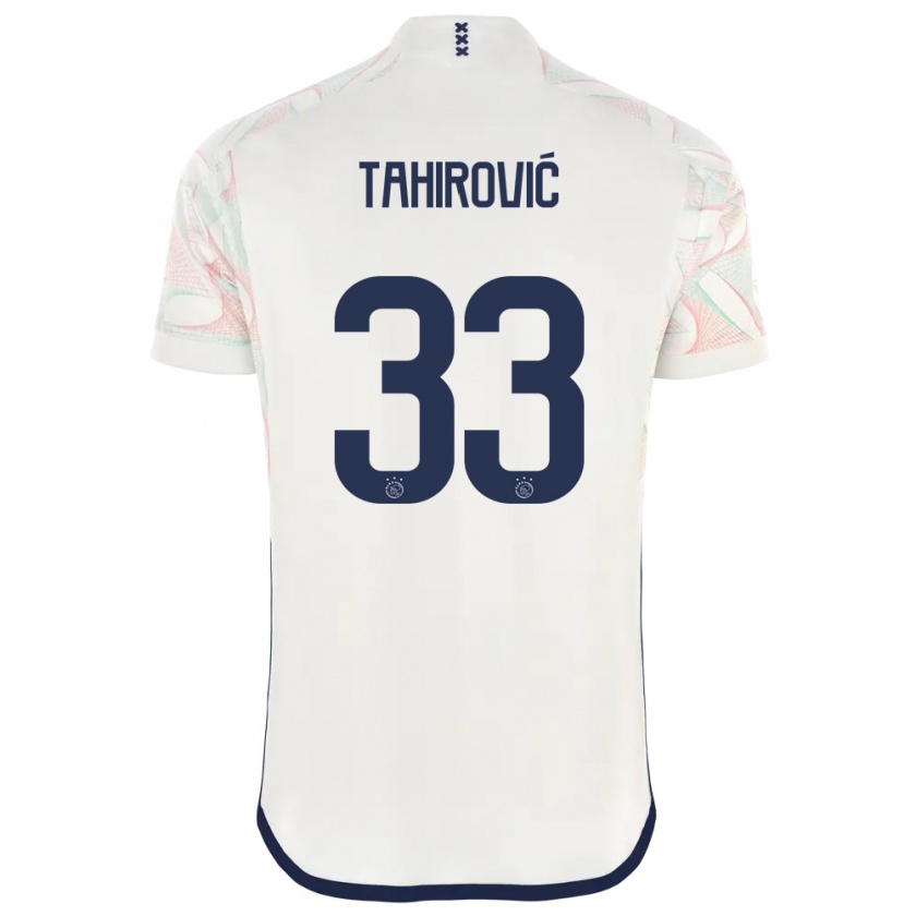 Kandiny Enfant Maillot Benjamin Tahirovic #33 Blanc Tenues Extérieur 2023/24 T-Shirt