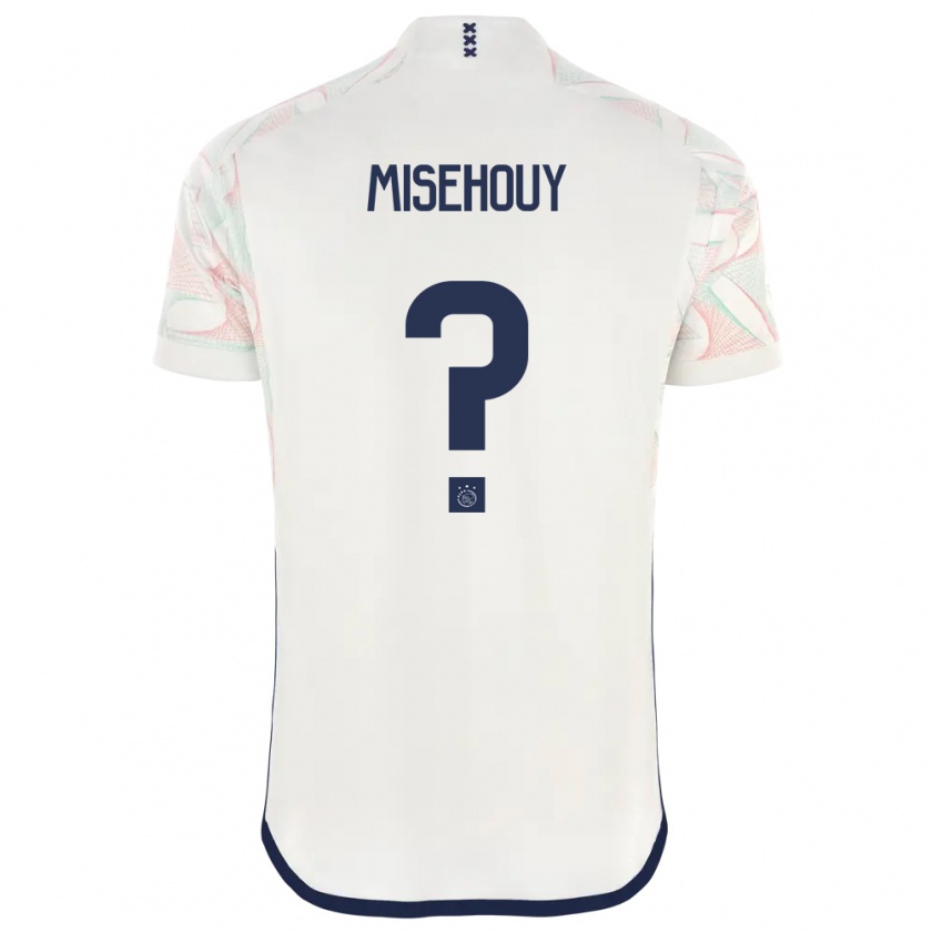 Kandiny Enfant Maillot Gabriel Misehouy #0 Blanc Tenues Extérieur 2023/24 T-Shirt