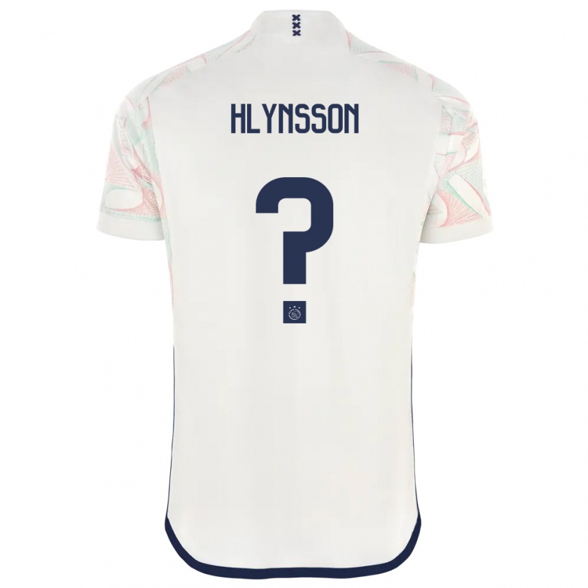 Kandiny Enfant Maillot Kristian Hlynsson #0 Blanc Tenues Extérieur 2023/24 T-Shirt