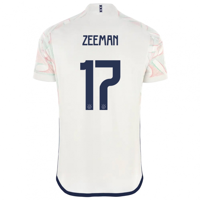 Kandiny Enfant Maillot Kelly Zeeman #17 Blanc Tenues Extérieur 2023/24 T-Shirt