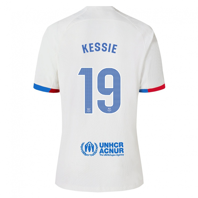 Kandiny Enfant Maillot Franck Kessie #19 Blanc Tenues Extérieur 2023/24 T-Shirt