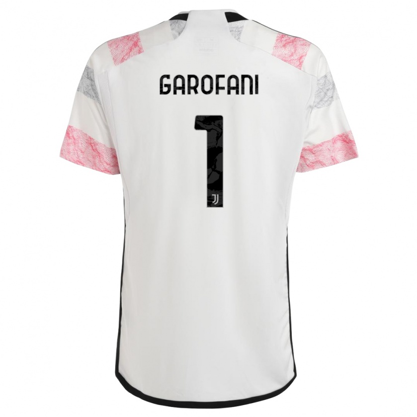 Kandiny Enfant Maillot Giovanni Garofani #1 Blanc Rose Tenues Extérieur 2023/24 T-Shirt