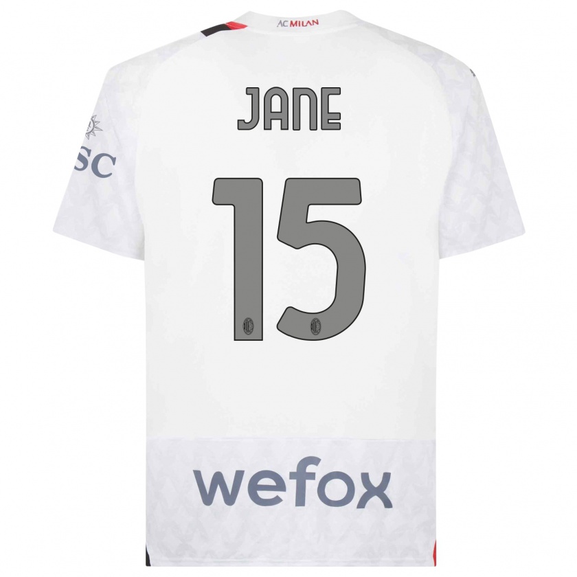 Kandiny Enfant Maillot Refiloe Jane #15 Blanc Tenues Extérieur 2023/24 T-Shirt