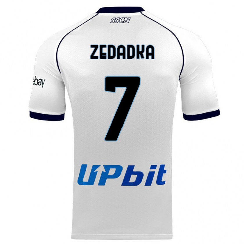 Kandiny Enfant Maillot Karim Zedadka #7 Blanc Tenues Extérieur 2023/24 T-Shirt