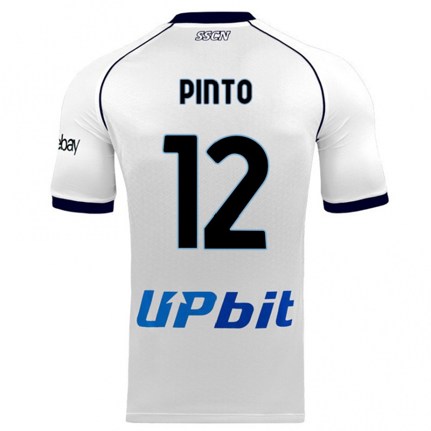 Kandiny Enfant Maillot Ciro Pinto #12 Blanc Tenues Extérieur 2023/24 T-Shirt