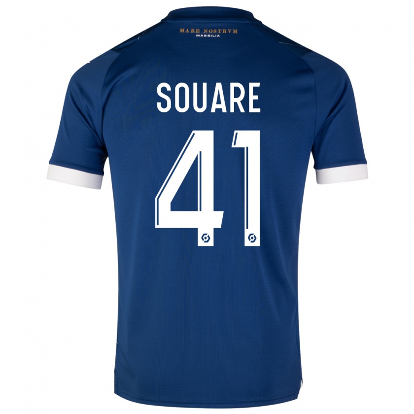 Kandiny Enfant Maillot Cheick Souare #41 Bleu Foncé Tenues Extérieur 2023/24 T-Shirt