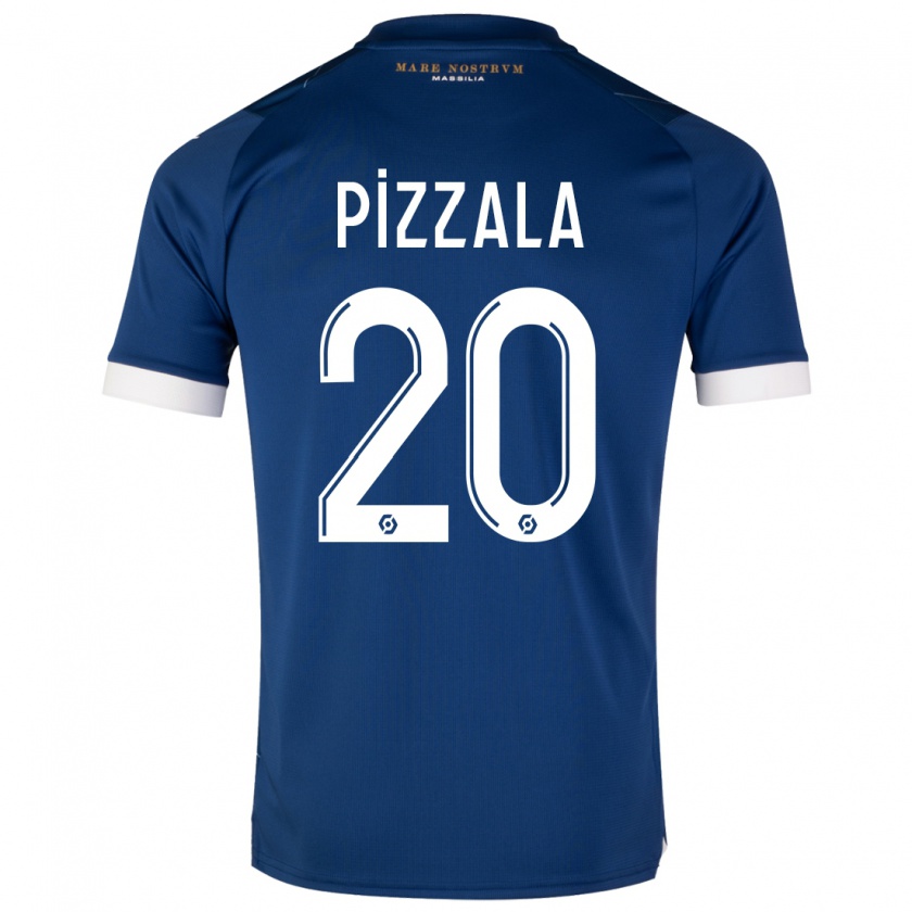 Kandiny Enfant Maillot Caroline Pizzala #20 Bleu Foncé Tenues Extérieur 2023/24 T-Shirt