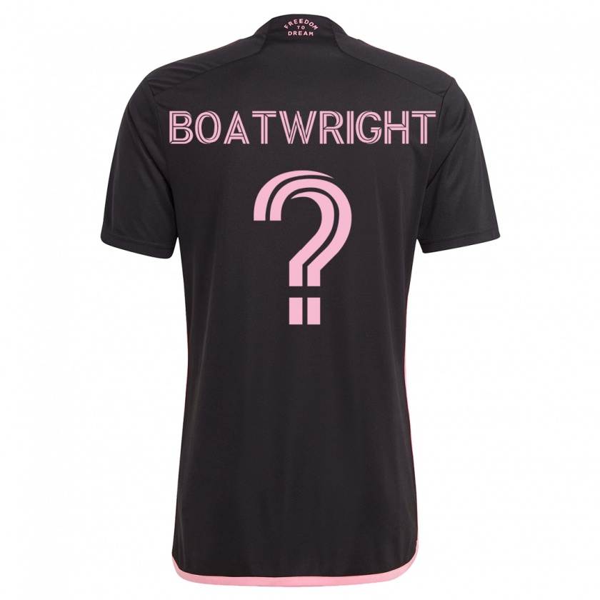 Kandiny Enfant Maillot Israel Boatwright #0 Noir Tenues Extérieur 2023/24 T-Shirt