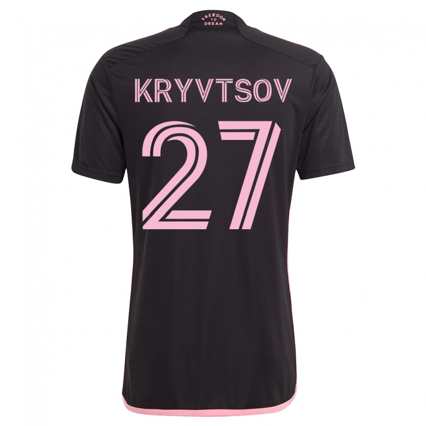 Kandiny Enfant Maillot Sergiy Kryvtsov #27 Noir Tenues Extérieur 2023/24 T-Shirt