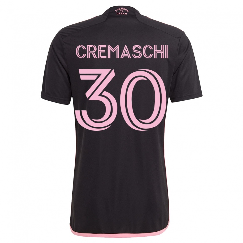Kandiny Enfant Maillot Benja Cremaschi #30 Noir Tenues Extérieur 2023/24 T-Shirt