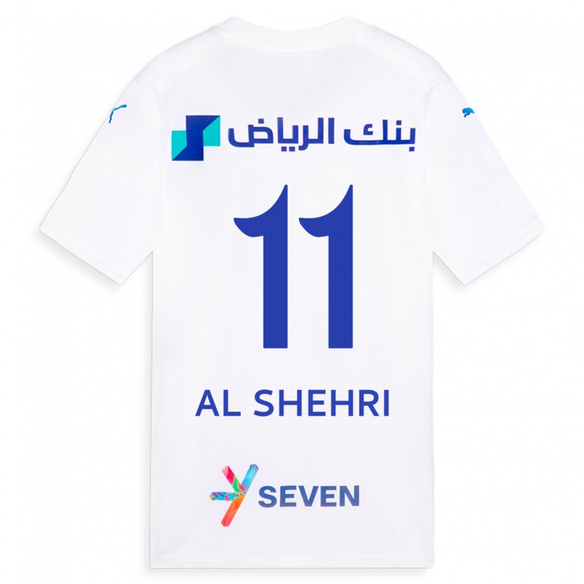 Kandiny Enfant Maillot Saleh Al-Shehri #11 Blanc Tenues Extérieur 2023/24 T-Shirt