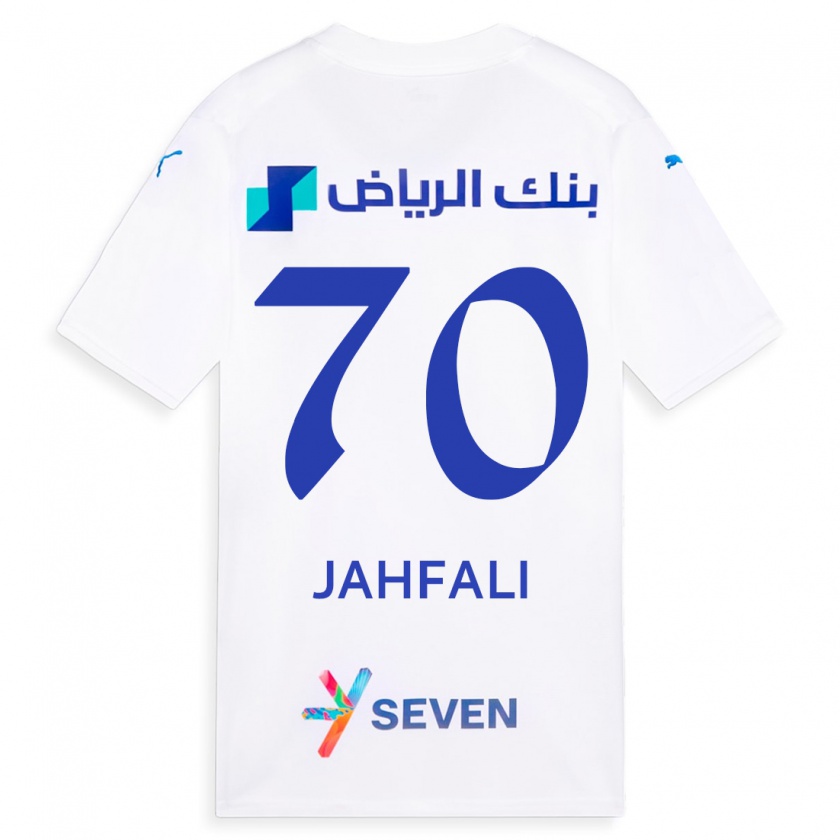 Kandiny Enfant Maillot Mohammed Jahfali #70 Blanc Tenues Extérieur 2023/24 T-Shirt