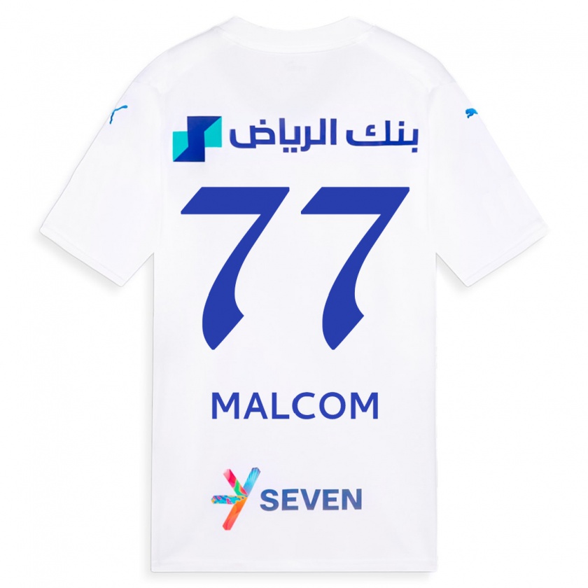Kandiny Enfant Maillot Malcom #77 Blanc Tenues Extérieur 2023/24 T-Shirt