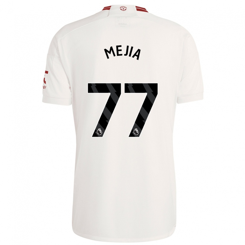 Kandiny Enfant Maillot Mateo Mejia #77 Blanc Troisieme 2023/24 T-Shirt