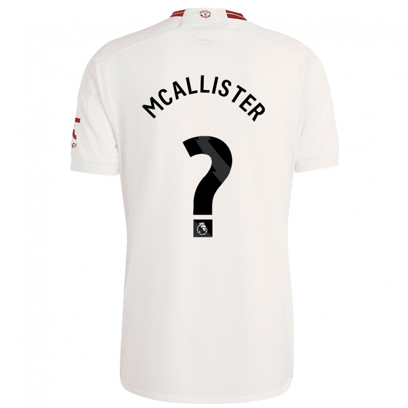 Kandiny Enfant Maillot Finley Mcallister #0 Blanc Troisieme 2023/24 T-Shirt