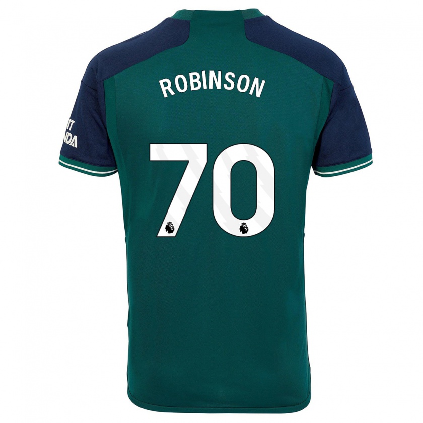 Kandiny Enfant Maillot Josh Robinson #70 Vert Troisieme 2023/24 T-Shirt