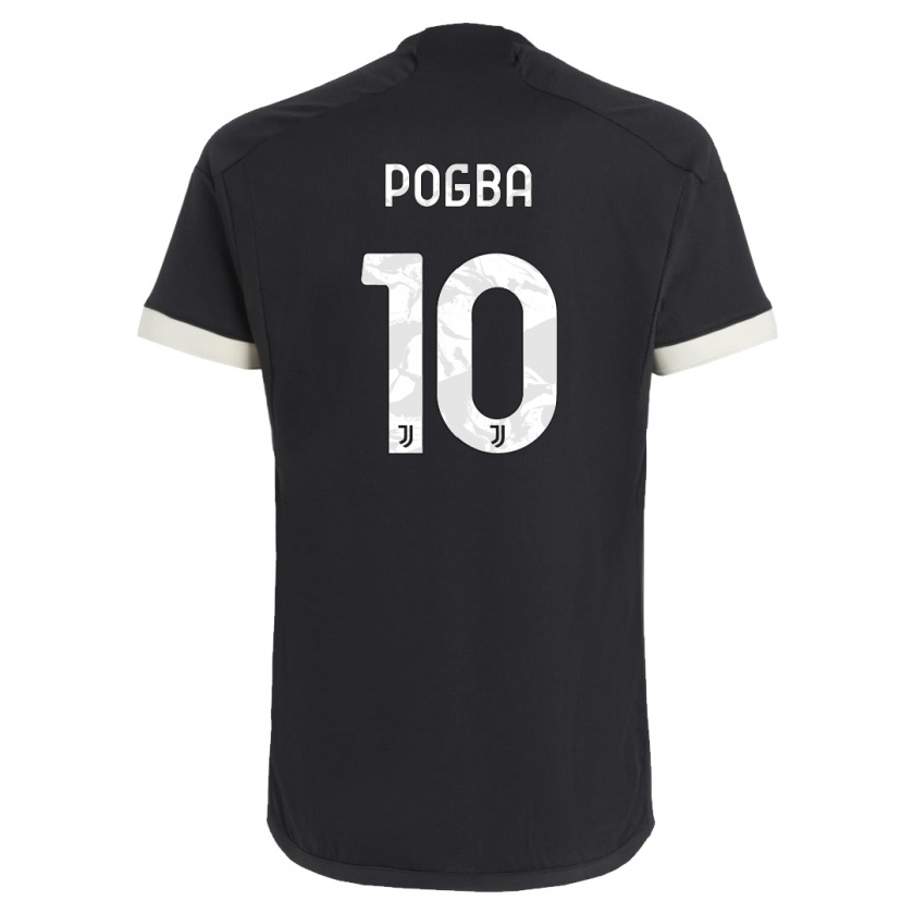 Kandiny Enfant Maillot Paul Pogba #10 Noir Troisieme 2023/24 T-Shirt