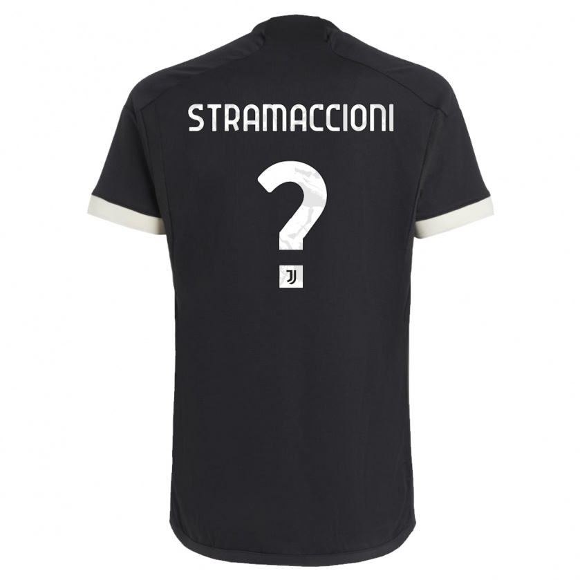 Kandiny Enfant Maillot Diego Stramaccioni #0 Noir Troisieme 2023/24 T-Shirt