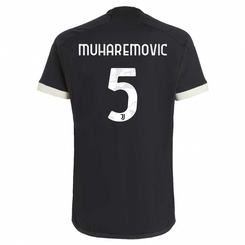 Kandiny Enfant Maillot Tarik Muharemovic #5 Noir Troisieme 2023/24 T-Shirt