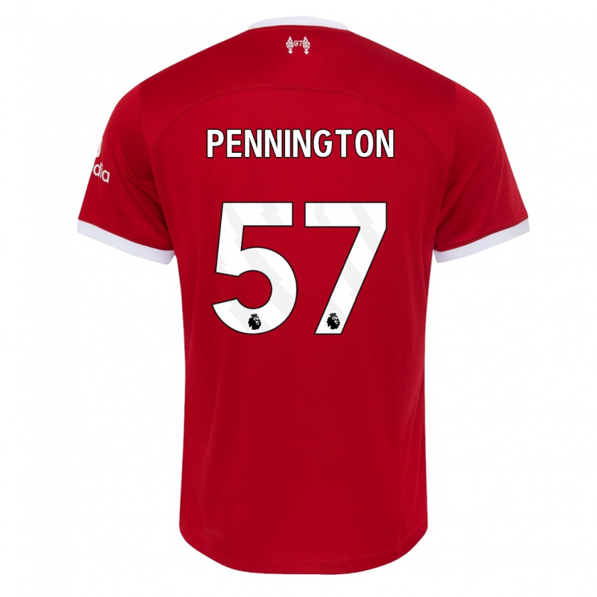 Kandiny Homme Maillot Cody Pennington #57 Rouge Tenues Domicile 2023/24 T-Shirt
