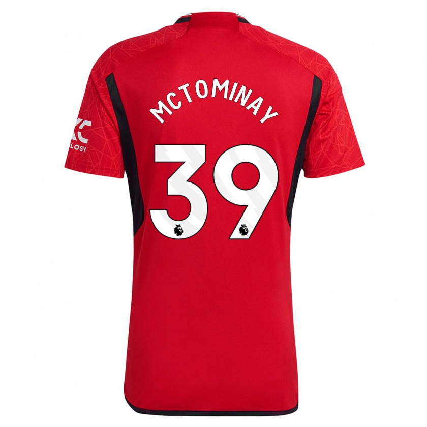 Kandiny Homme Maillot Scott Mctominay #39 Rouge Tenues Domicile 2023/24 T-Shirt
