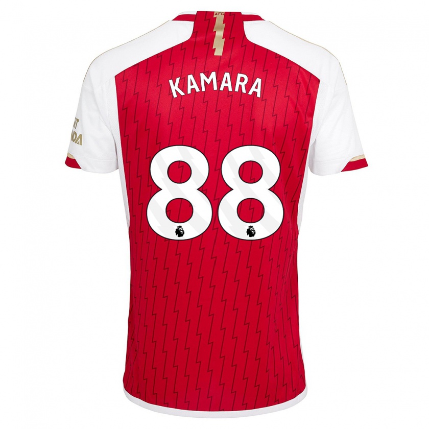 Kandiny Homme Maillot Osman Kamara #88 Rouge Tenues Domicile 2023/24 T-Shirt