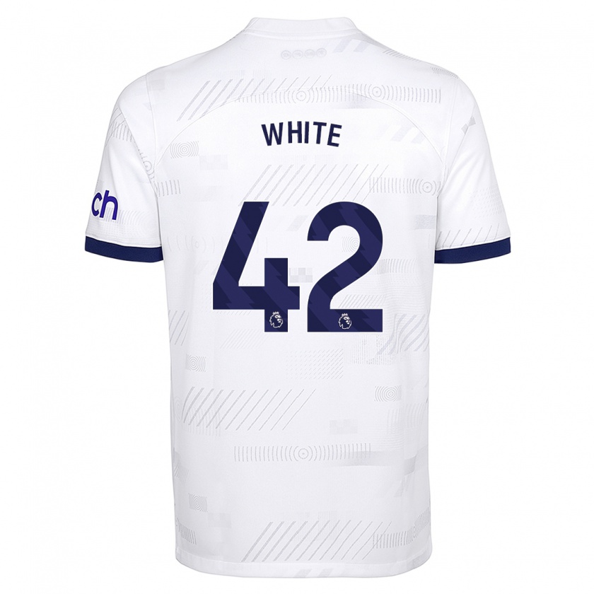 Kandiny Homme Maillot Harvey White #42 Blanc Tenues Domicile 2023/24 T-Shirt