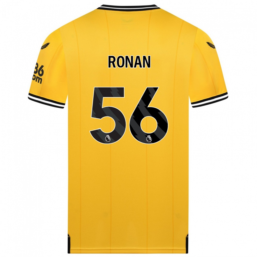 Kandiny Homme Maillot Connor Ronan #56 Jaune Tenues Domicile 2023/24 T-Shirt